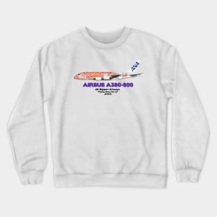 Airbus A380-800 - All Nippon Airways "Flying Honu Ka La" Crewneck Sweatshirt